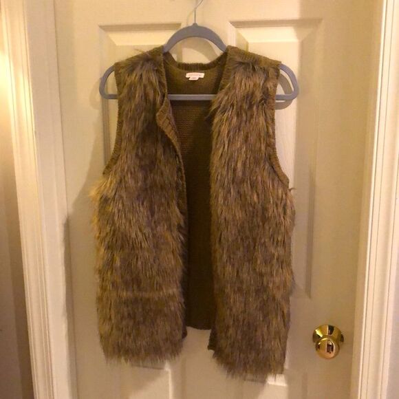 Xhilaration Jackets & Blazers - Fur Sweater Vest